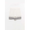 CASABLANCA WHITE GREY CROCHET SHORTS